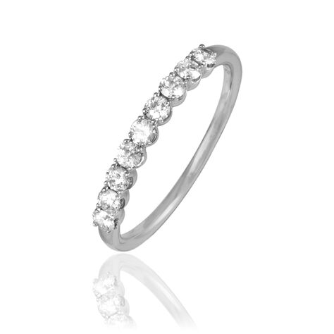 Alliance Eloise Or Blanc Diamant - Alliances Femme | Histoire d’Or