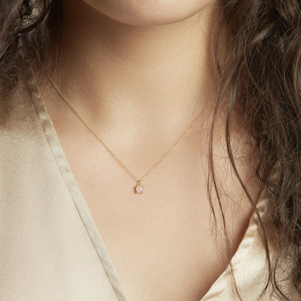 Collier Campsis Or Jaune Calcedoine - Colliers Femme | Histoire d’Or