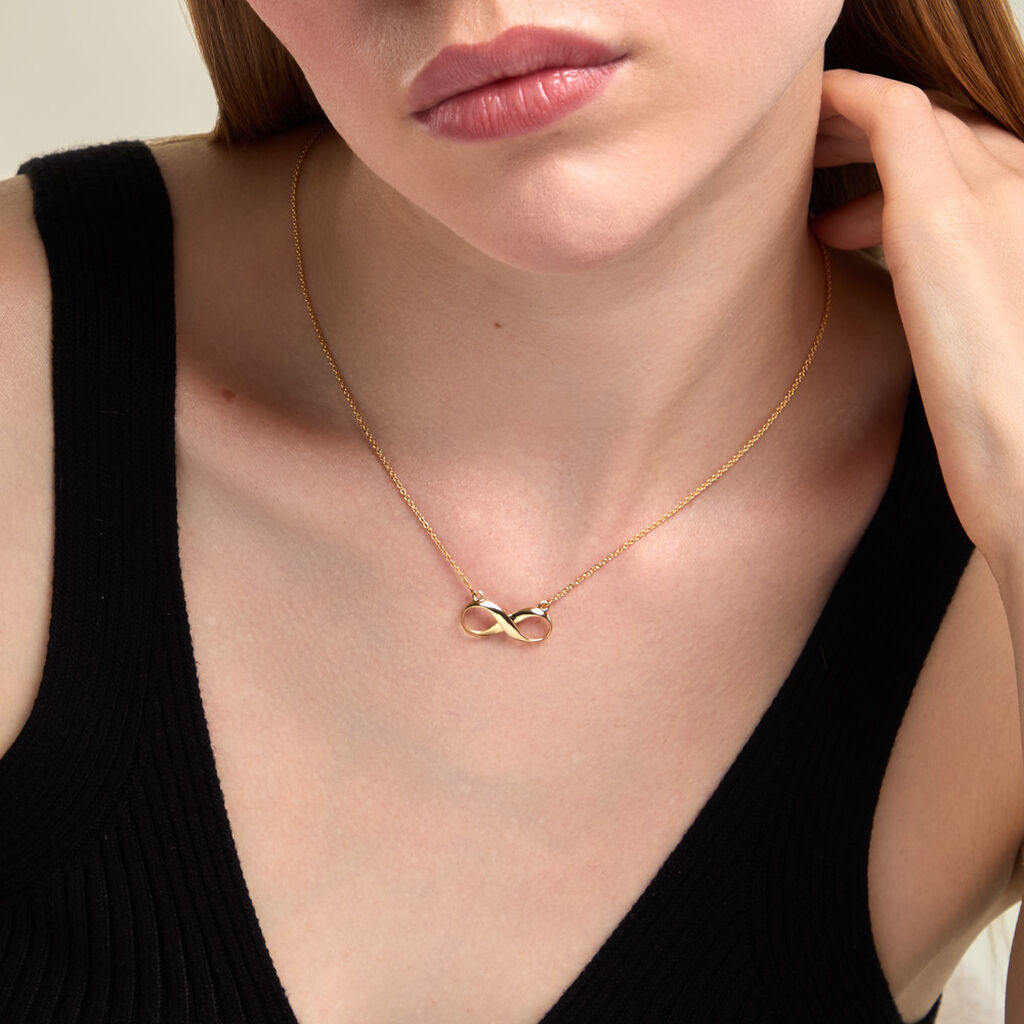 Collier Yana Argent Dor&eacute; A L'Or 750/1000 - F&ecirc;te des m&egrave;res Femme | Histoire d&rsquo;Or