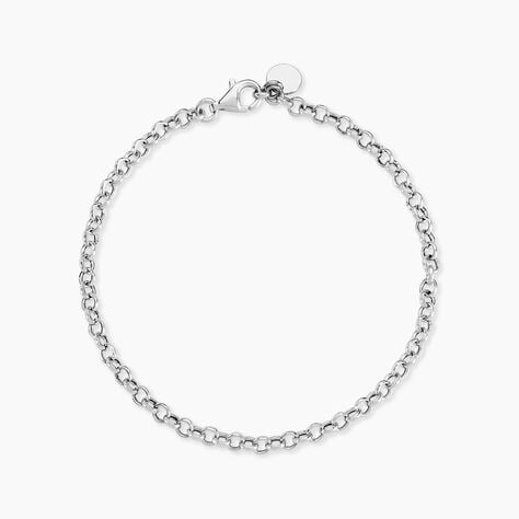 Bracelet Carola Maille Jaseron Argent Blanc - Bracelets chaîne Femme | Histoire d’Or