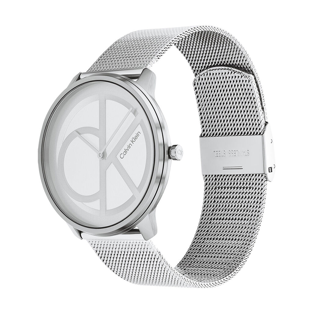 Montre Calvin Klein Iconic Mesh Argent - Montres Femme | Histoire d&rsquo;Or