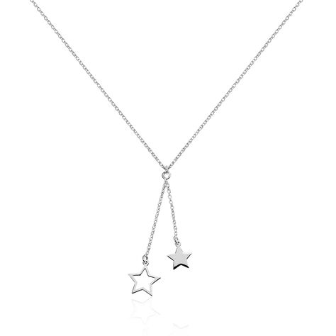 Collier Juliette Argent Blanc - Colliers Etoile Femme | Histoire d’Or