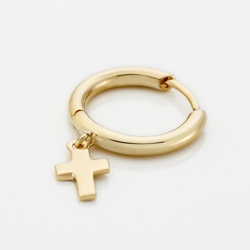 Cr&eacute;ole Unitaire Dorian Plaqu&eacute; Or Dor&eacute; - Boucles d'oreilles cr&eacute;oles Homme | Histoire d&rsquo;Or