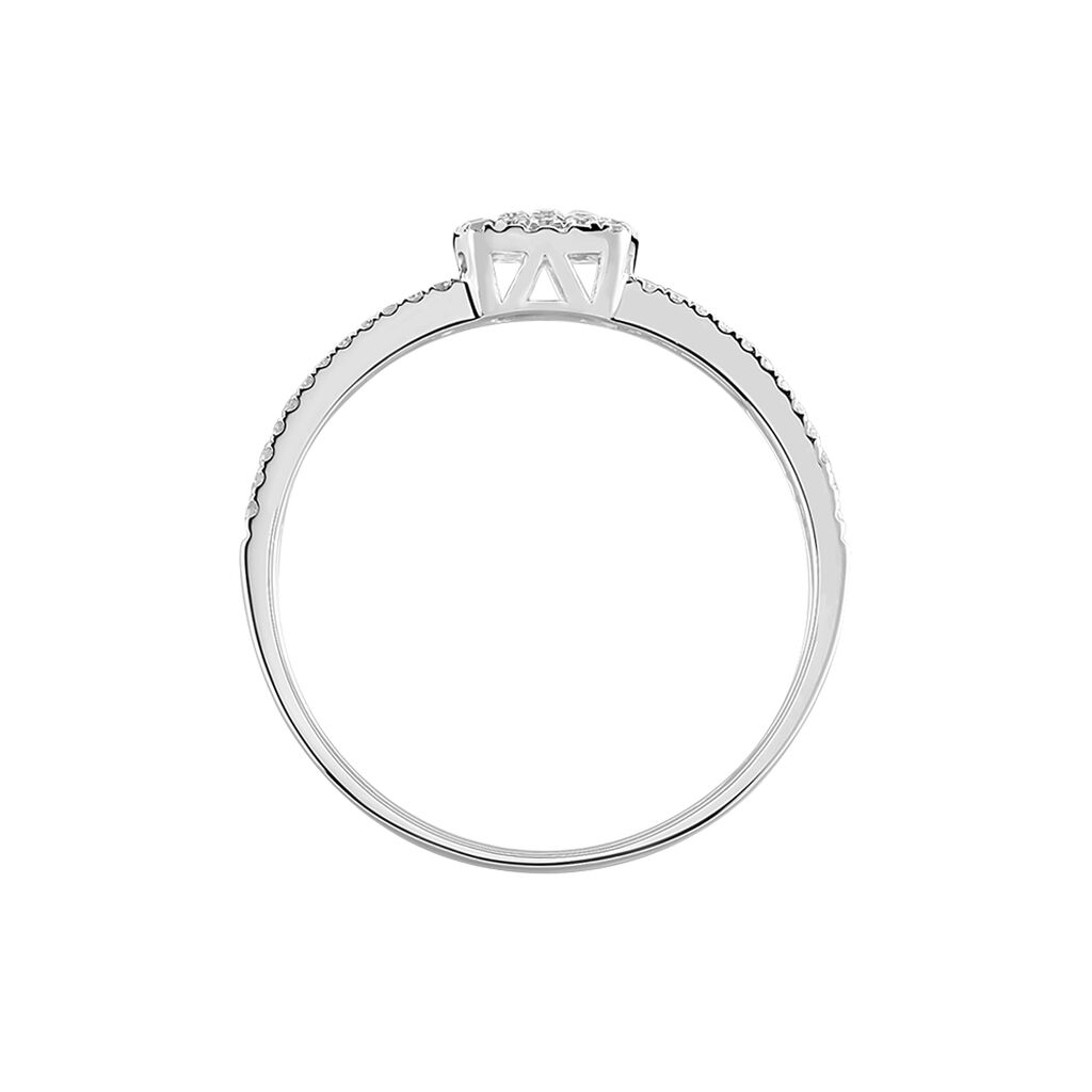 Bague Aude Or Blanc Diamant - Bagues avec pierre Femme | Histoire d’Or