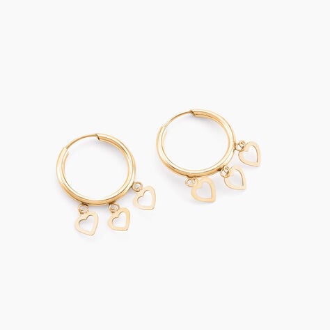 Cr&eacute;oles Orinthia Or Jaune - Boucles d'oreilles cr&eacute;oles Femme | Histoire d&rsquo;Or