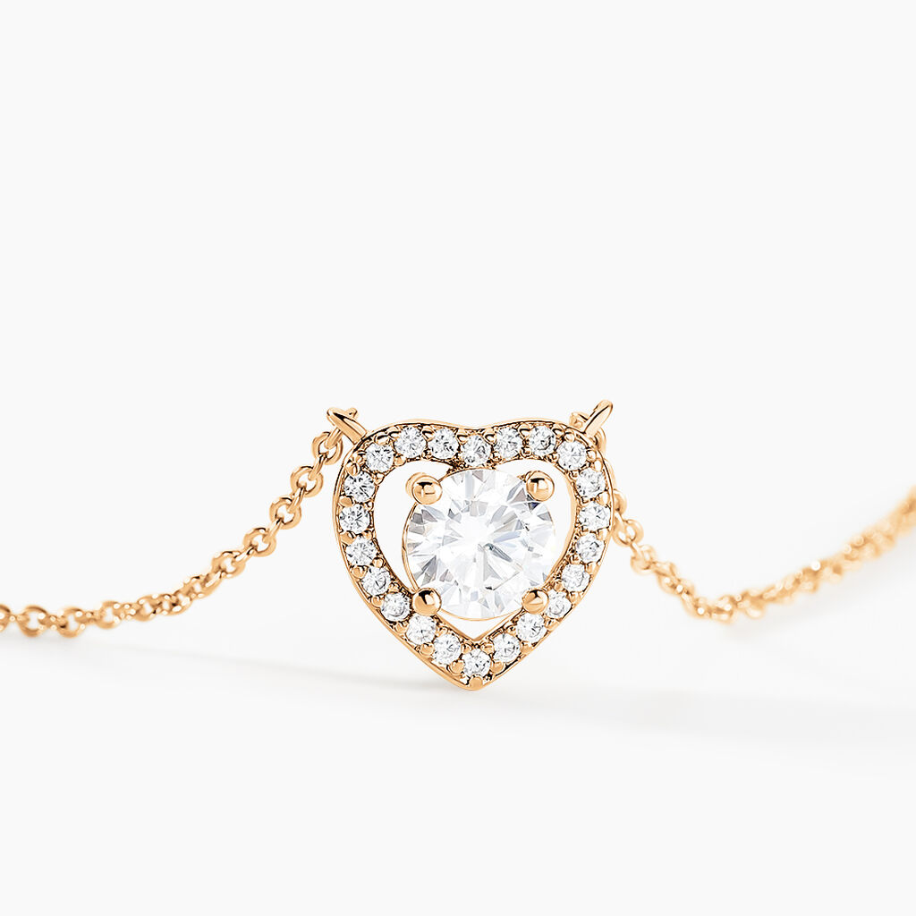 Collier Alais Plaqu&eacute; Or Jaune Oxyde De Zirconium - Colliers fantaisie Femme | Histoire d&rsquo;Or