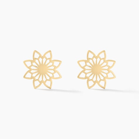 Boucles D'oreilles Puces Albiorica Or Jaune - Clous d'oreilles Femme | Histoire d’Or