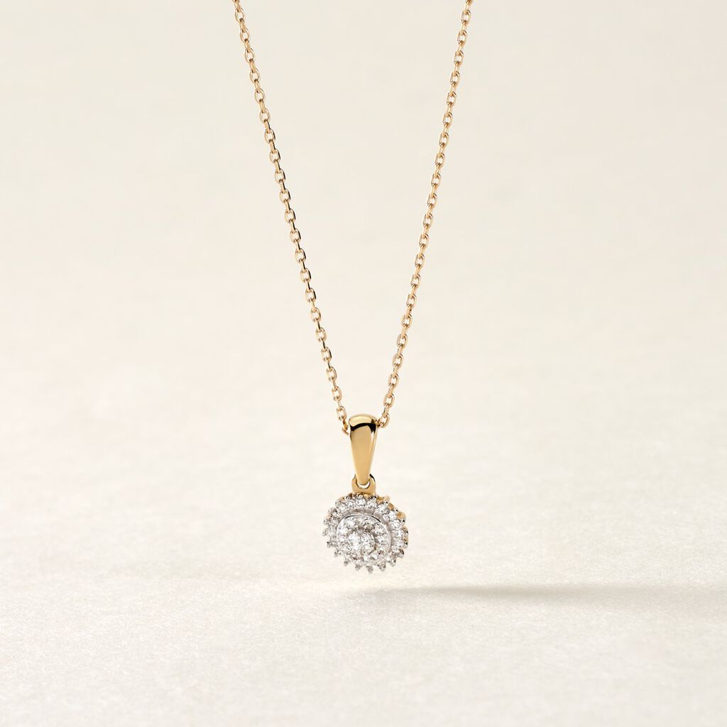 Collier Véronick Or Jaune Diamant - Colliers Femme | Histoire d’Or