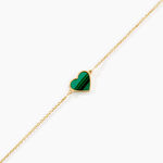 Bracelet Lucky Gems Or Jaune Malachite - F&ecirc;te des m&egrave;res Femme | Histoire d&rsquo;Or