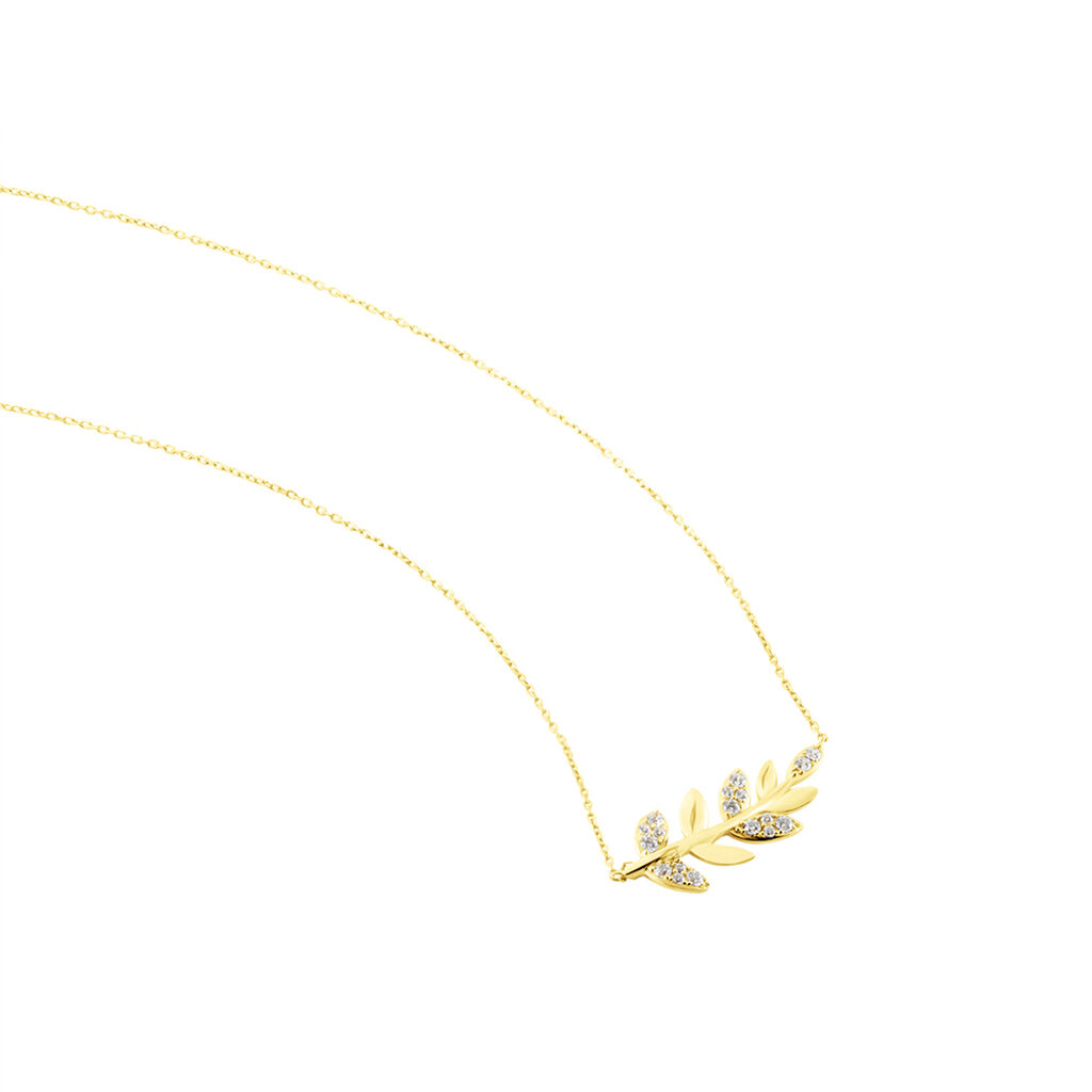 Collier Or Jaune Nahia Oxydes De Zirconium - Colliers Femme | Histoire d’Or