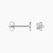 Boucles D'oreilles Puces Sulya Argent Blanc - Boucles d'oreilles fantaisie Femme | Histoire d’Or