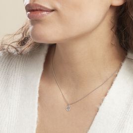 Collier Audrey-rose Argent Blanc - Colliers fantaisie Femme | Histoire d’Or