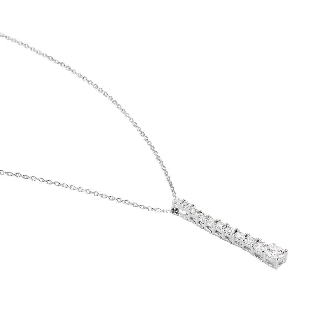 Collier Riviera Or Blanc Diamant - Colliers Femme | Histoire d’Or