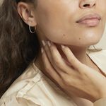 Creoles Or Jaune Aryanna Diamants - Boucles d'oreilles cr&eacute;oles Femme | Histoire d&rsquo;Or