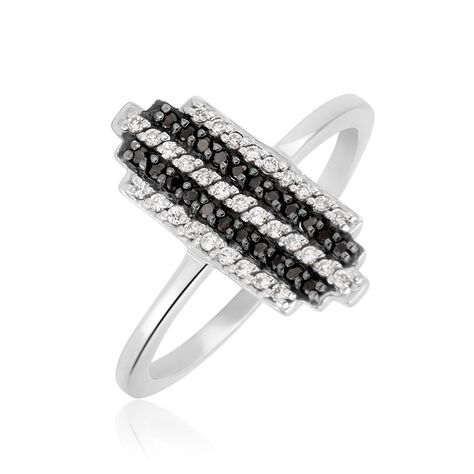 Bague Raicha Argent Blanc Oxyde De Zirconium - Bagues avec pierre Femme | Histoire d’Or