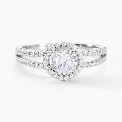 Bague Solitaire Titemae Argent Blanc Oxyde De Zirconium - Bagues solitaires Femme | Histoire d’Or