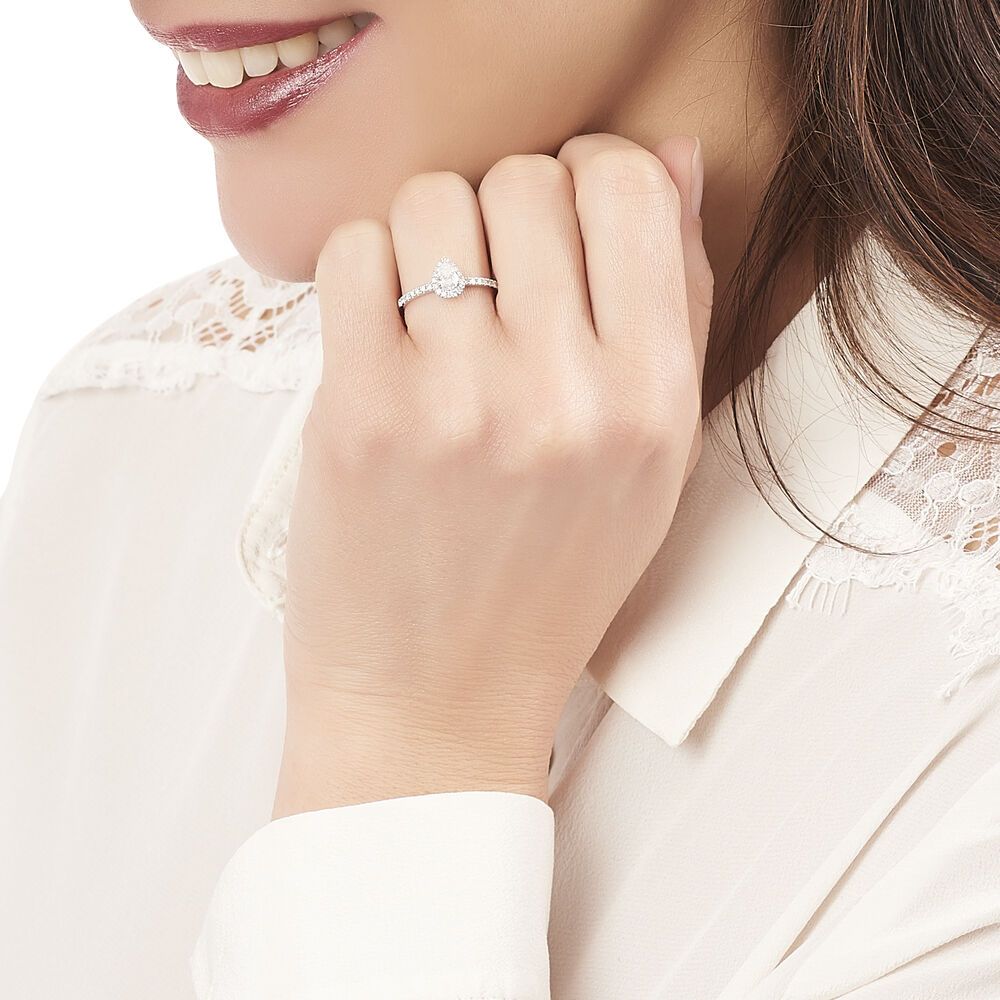 Bague discount forme poire