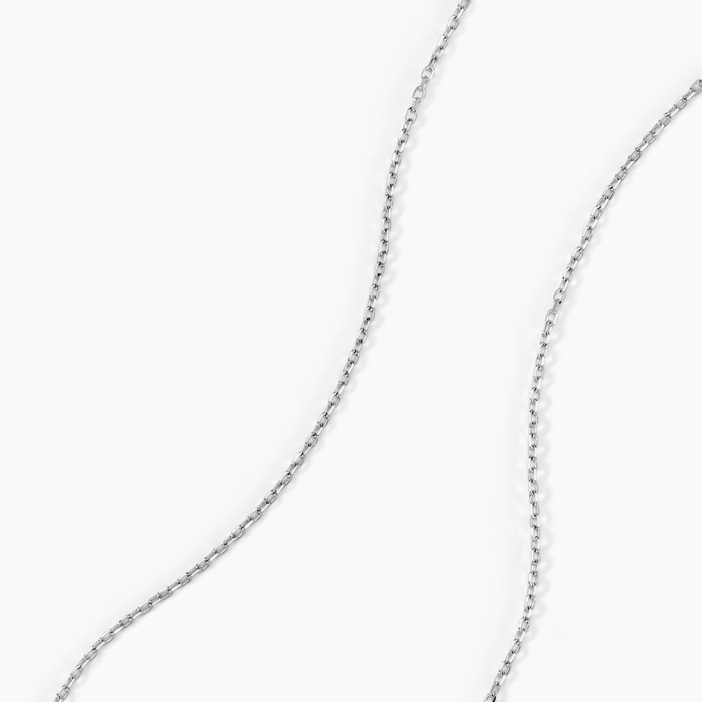 Chaîne Igoa Maille Forçat Diamantee Or Blanc - Chaines Femme | Histoire d’Or