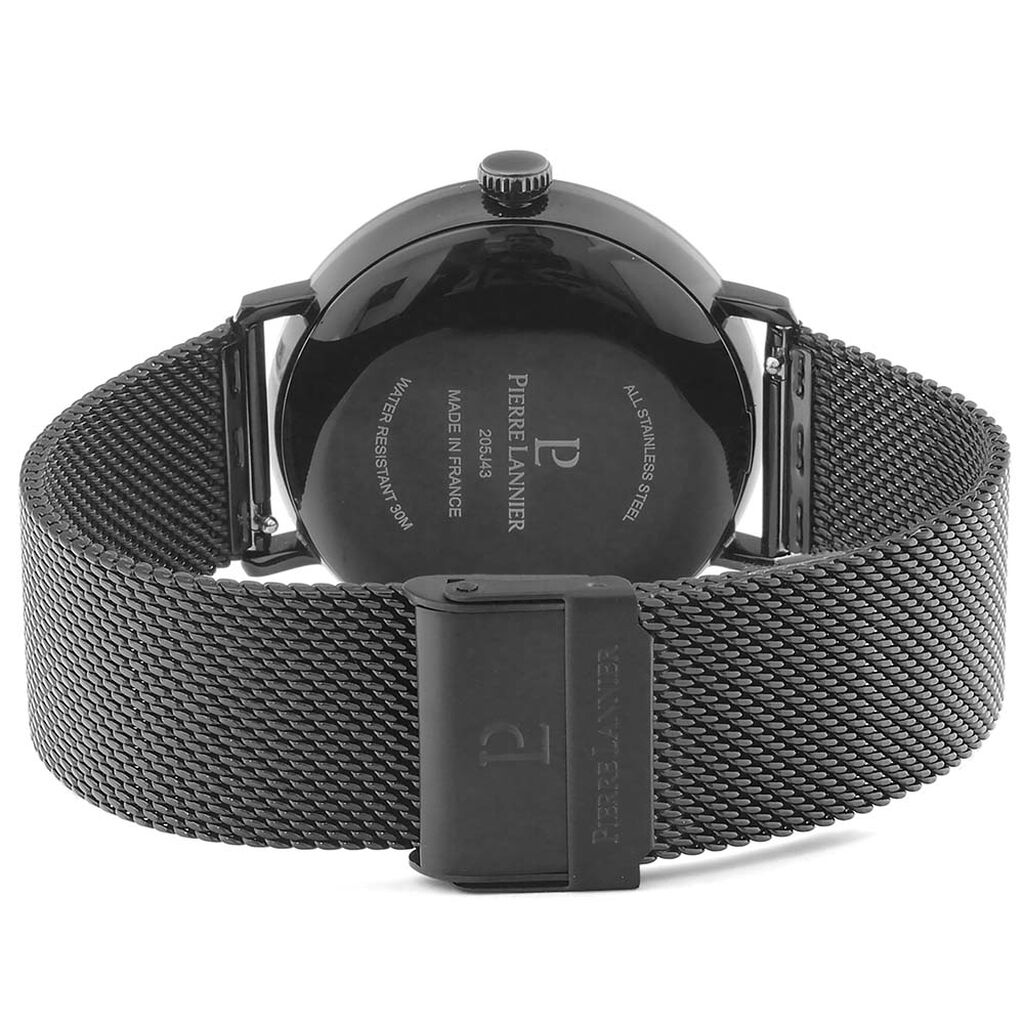 Montre Pierre Lannier Gaius Noir - Montres Homme | Histoire d’Or