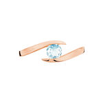 Bague Tiphaine Or Rose Topaze - Bagues solitaires Femme | Histoire d&rsquo;Or