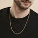 Collier Capucin Or Jaune Maille Marine Plate - Chaines Homme | Histoire d’Or