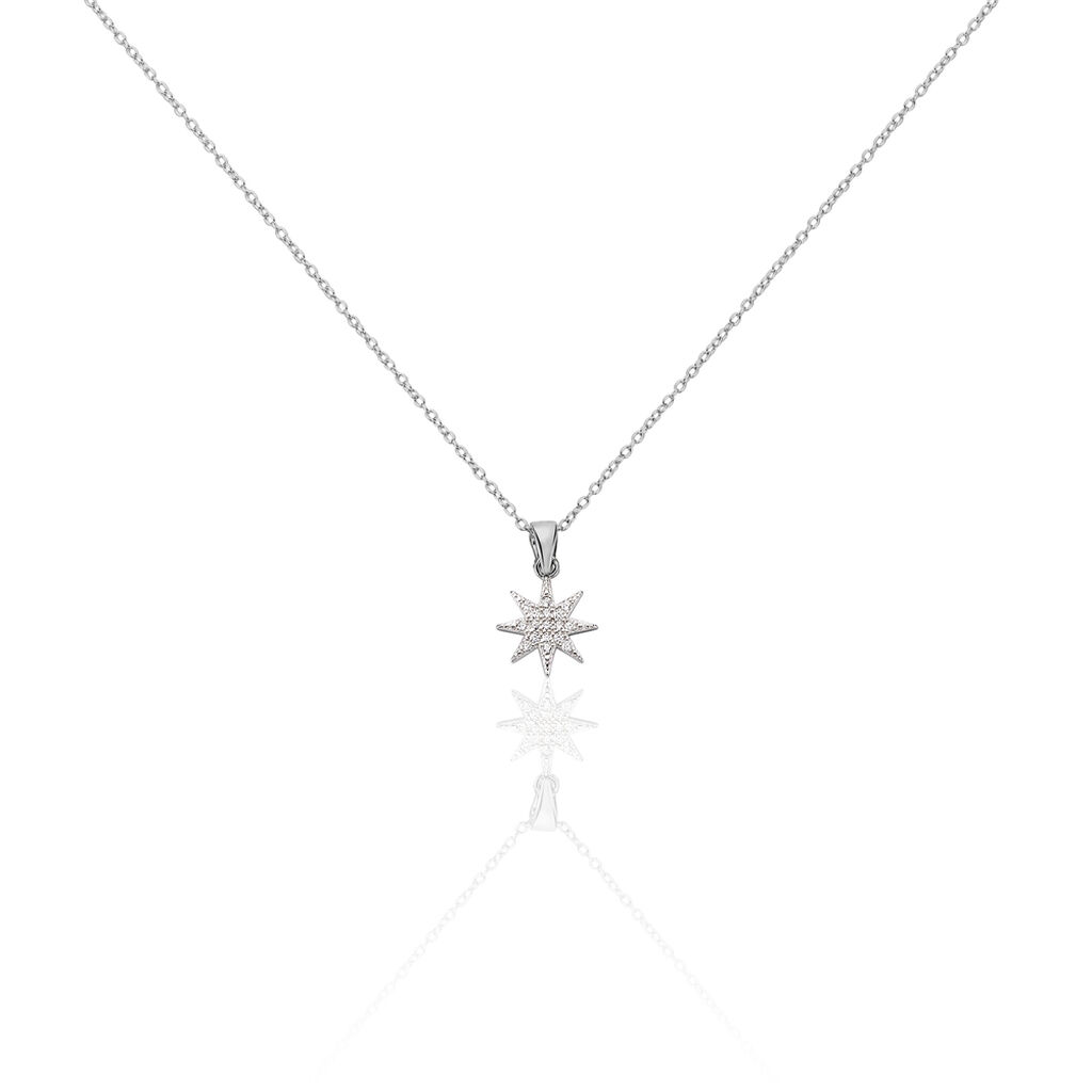 Collier Sarida Argent Blanc Oxyde De Zirconium - Colliers fantaisie Femme | Histoire d’Or