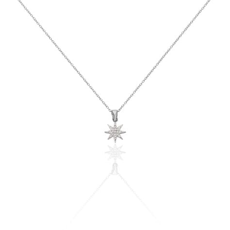 Collier Sarida Argent Blanc Oxyde De Zirconium - Colliers fantaisie Femme | Histoire d’Or