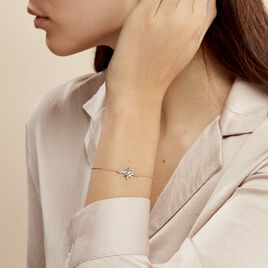 Bracelet Beverlie Argent Blanc Oxyde De Zirconium - Bracelets fantaisie Femme | Histoire d’Or