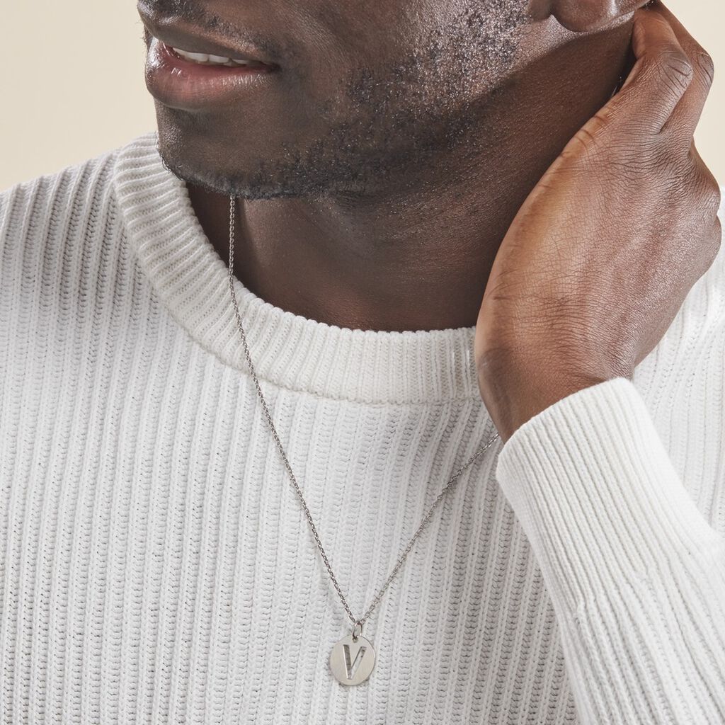 Pendentif Elio V Argent Blanc - Pendentifs Famille | Histoire d’Or