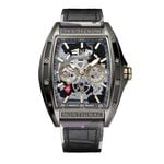 Montre Montignac Tonneau Noir - Montres Homme | Histoire d&rsquo;Or