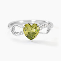 Bague Atieno Argent Blanc Oxyde De Zirconium