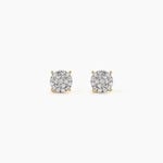 Boucles D'oreilles Puces Or Jaune Trecia Diamants - Boucles d'oreilles pierres pr&eacute;cieuses Femme | Histoire d&rsquo;Or