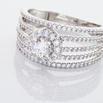 Bague Solitaire Iolente Argent Oxyde De Zirconium - Bagues solitaires Femme | Histoire d&rsquo;Or