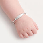 Bracelet Identit&eacute; Marcel Or Blanc - Bracelets Communion Enfant | Histoire d&rsquo;Or