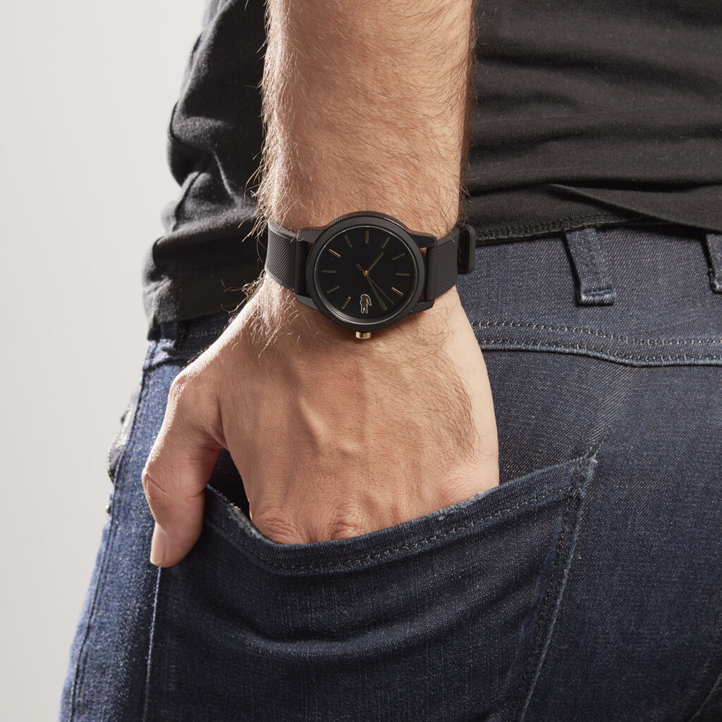 Montre Lacoste 12.12 Noir - Montres Homme | Histoire d’Or
