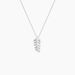 Collier Argent Jade Feuille Oxyde - Colliers fantaisie Femme | Histoire d’Or