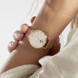 Montre Disney Doré Rose - Montres Femme | Histoire d’Or