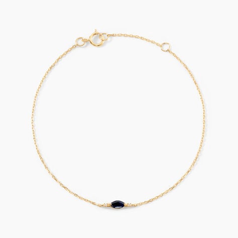 Bracelet Précieuses Nuances Or Jaune Saphir Diamant - Bracelets Femme | Histoire d’Or