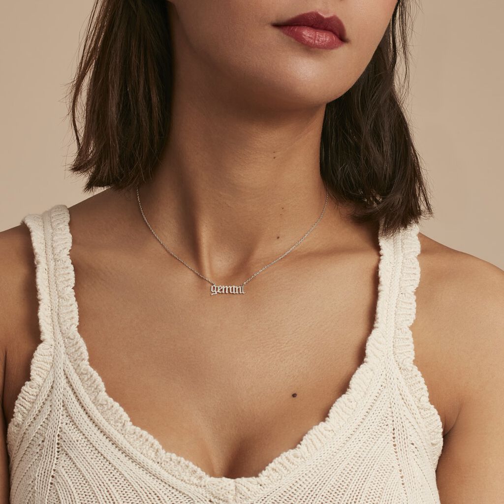 Collier Argent Blanc Astro - Colliers Zodiaque Femme | Histoire d’Or