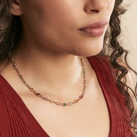Collier Ilvaae Plaqué Or Jaune Pierre De Synthese - Colliers Femme | Histoire d’Or