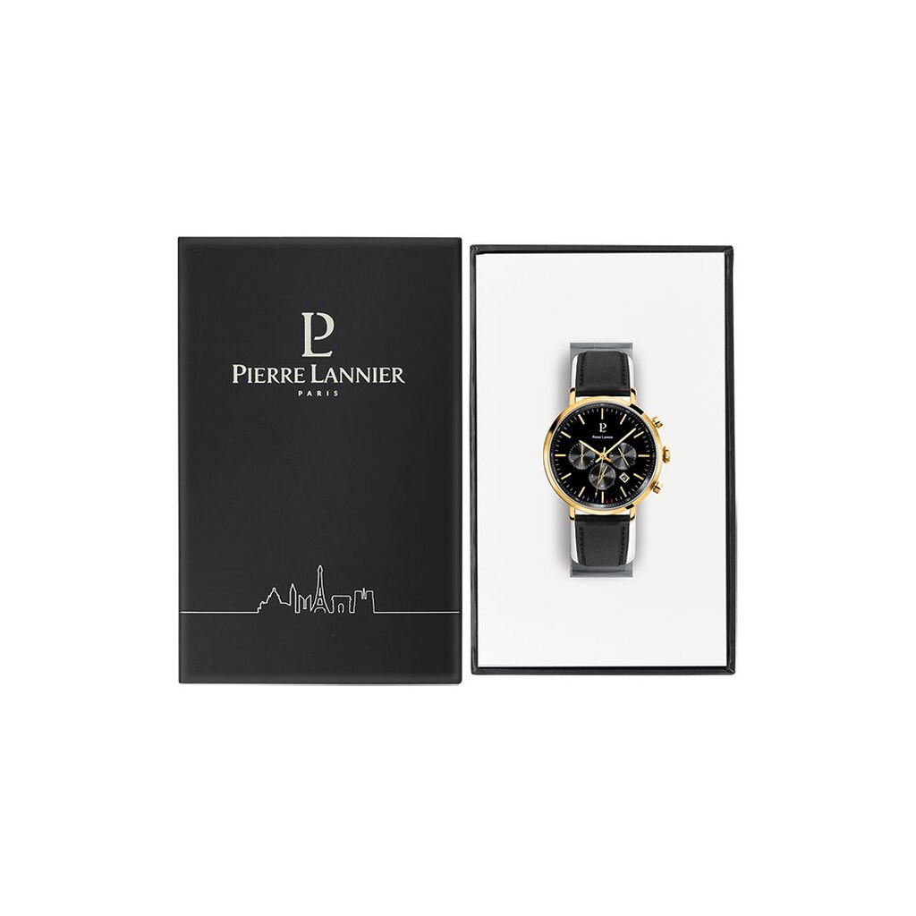 Montre Pierre Lannier Baron Noir - Montres Homme | Histoire d&rsquo;Or