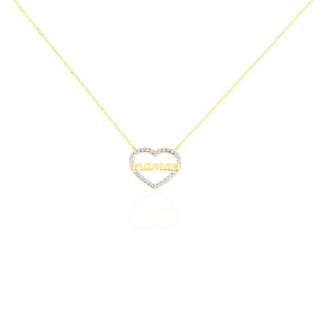 Collier Gyula Or Jaune Oxyde De Zirconium - Colliers Femme | Histoire d&rsquo;Or