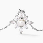 Collier Rhoda Argent Blanc Perle De Culture Oxyde De Zirconium - Colliers fantaisie Femme | Histoire d&rsquo;Or