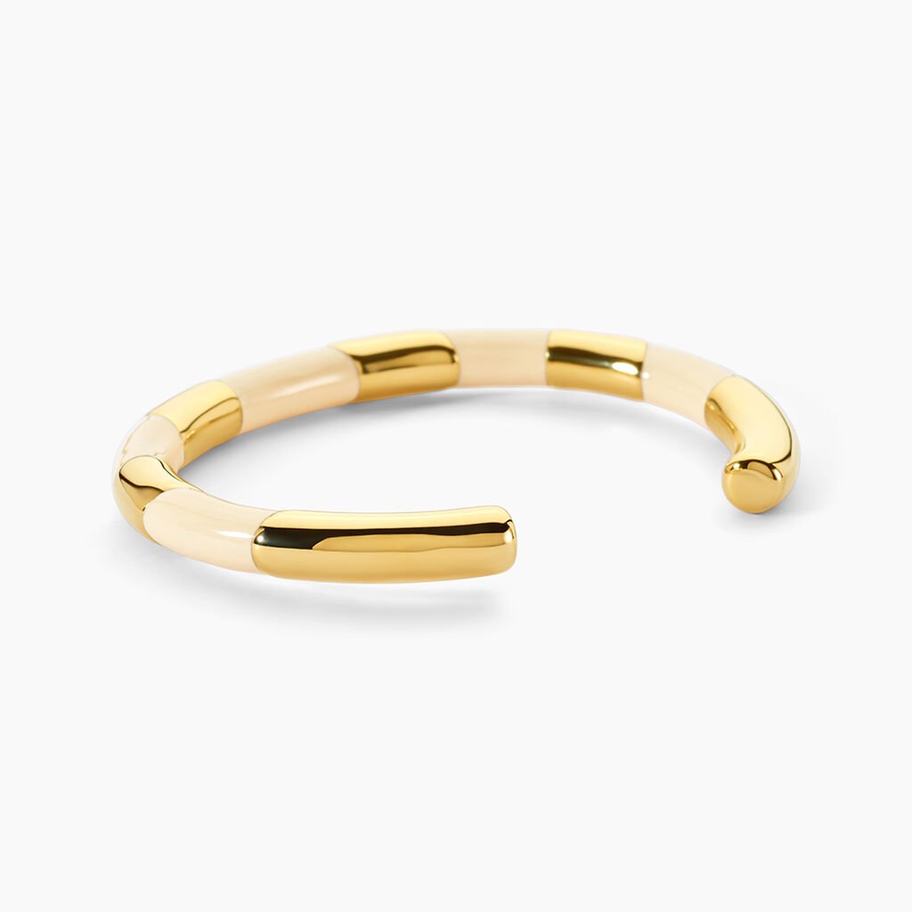 Bracelet Jonc Eudoxie Acier Jaune - Bracelets joncs Femme | Histoire d&rsquo;Or