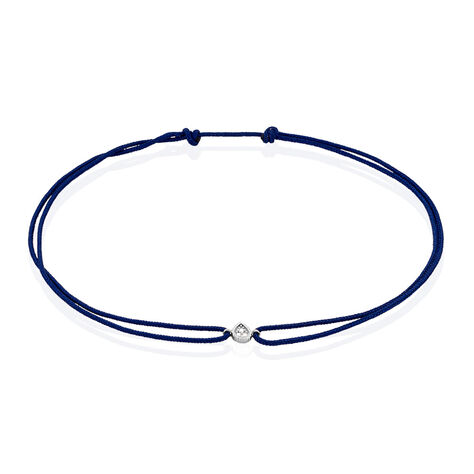 Bracelet Mon 1er Diamant Or Blanc Diamant - Bracelets cordon Femme | Histoire d’Or