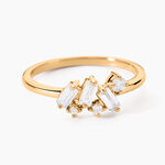 Bague Jardins D'hiver Plaqu&eacute; Or Jaune Oxyde De Zirconium - Bagues avec pierre Femme | Histoire d&rsquo;Or