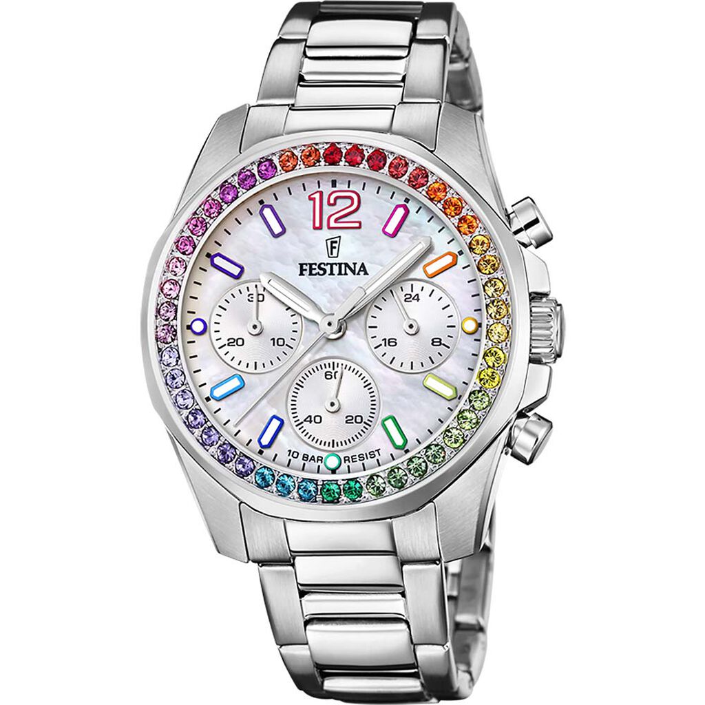 Montre Festina Boyfriend Blanc - Montres Femme | Histoire d&rsquo;Or