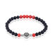 Bracelet Lysane Acier Blanc Pierre De Synthese Et Olivine - Bracelets fantaisie Homme | Histoire d’Or