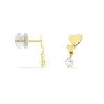 Boucles D'oreilles Pendantes Rihabe Or Jaune Oxyde De Zirconium - Boucles d'oreilles pendantes Femme | Histoire d&rsquo;Or