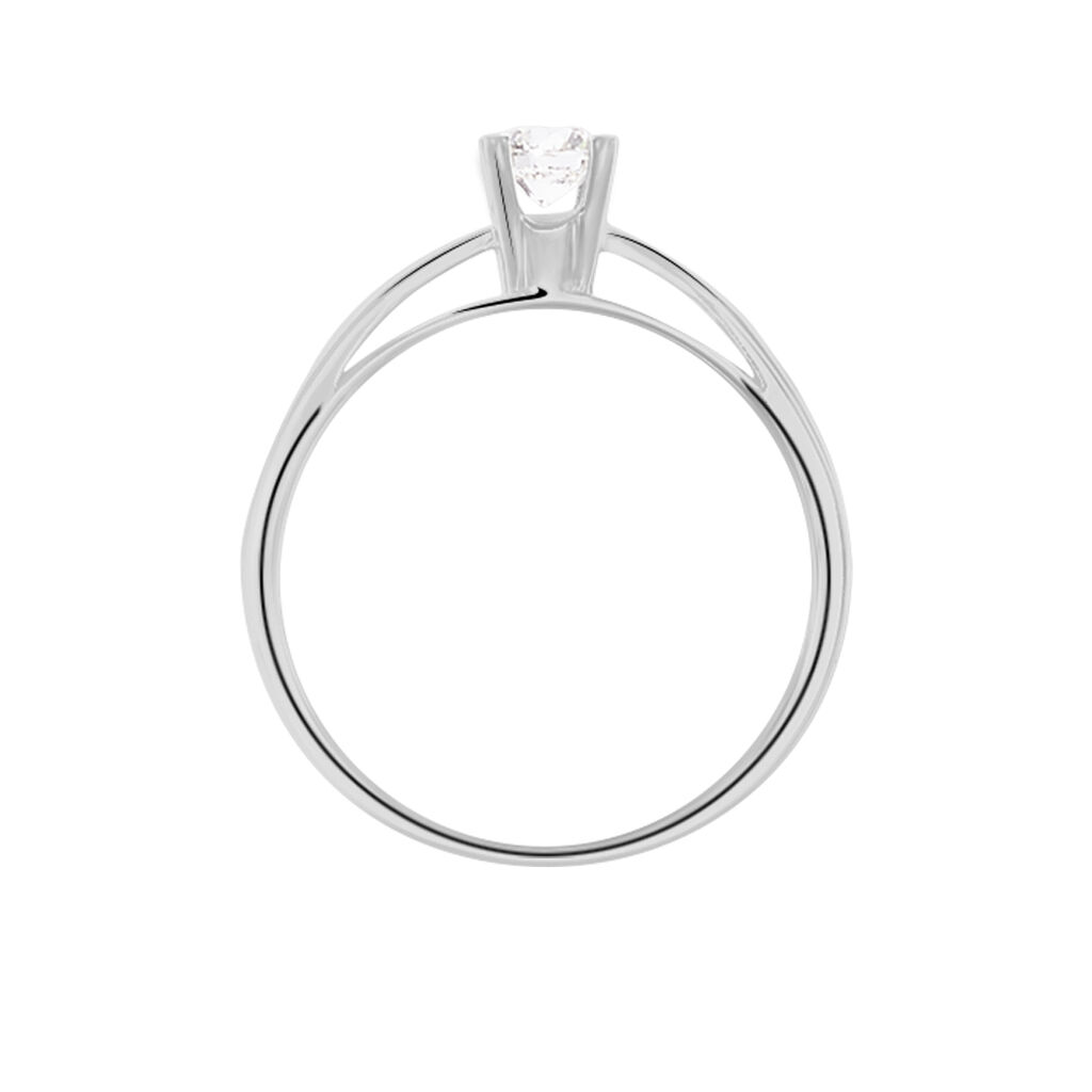 Bague Solitaire Celina Or Blanc Diamant - Bagues solitaires Femme | Histoire d’Or